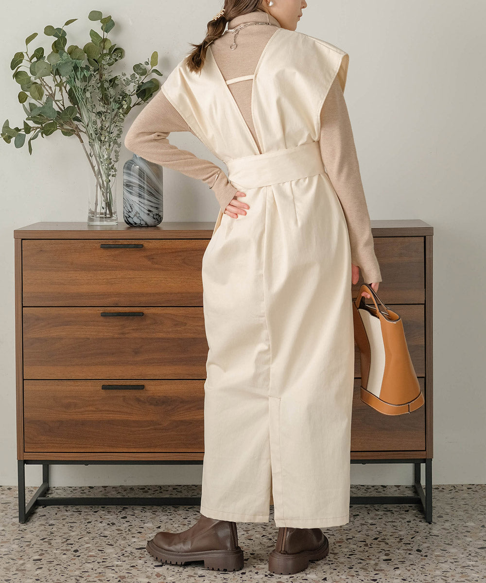 リボンセットジャンパーワンピース