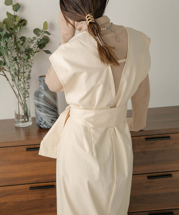 リボンセットジャンパーワンピース