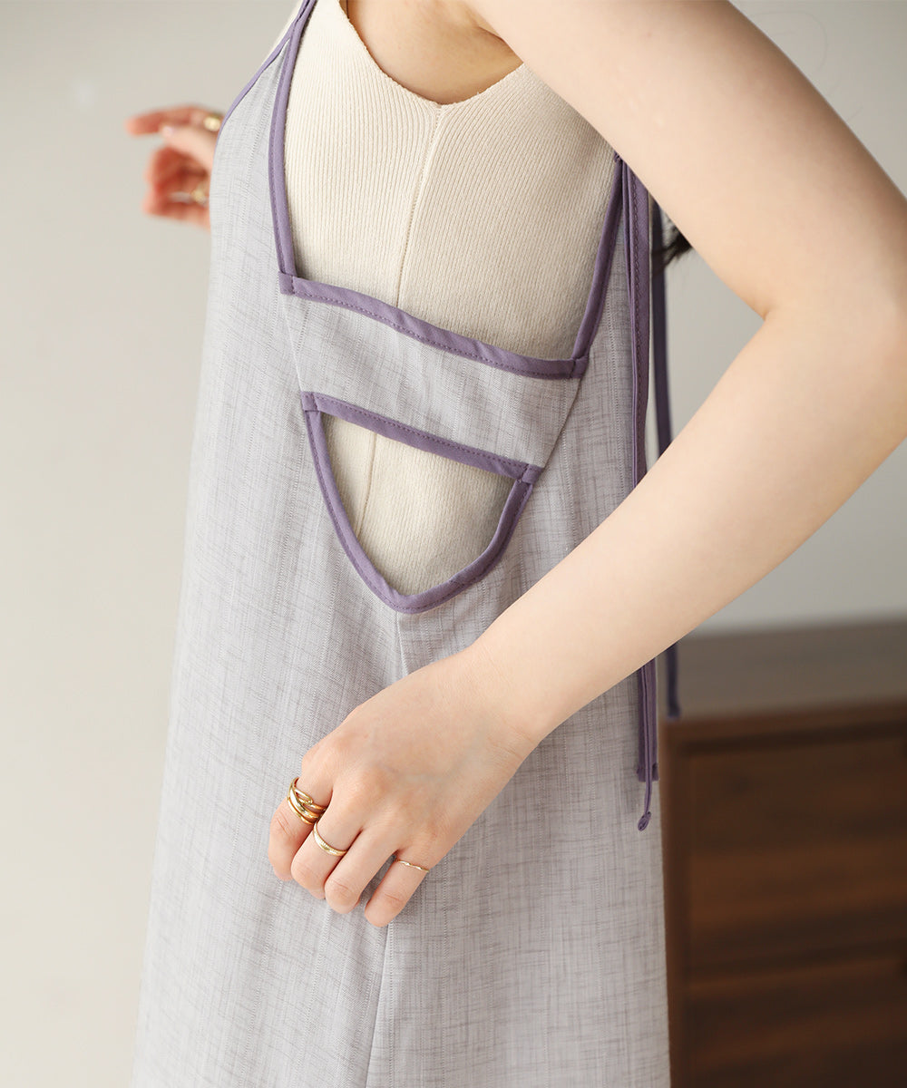 PIPING RIBBON CAMI ONEPIECE