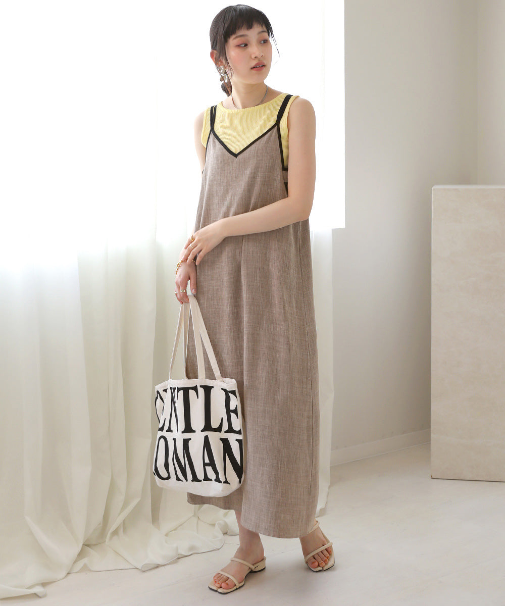 PIPING RIBBON CAMI ONEPIECE
