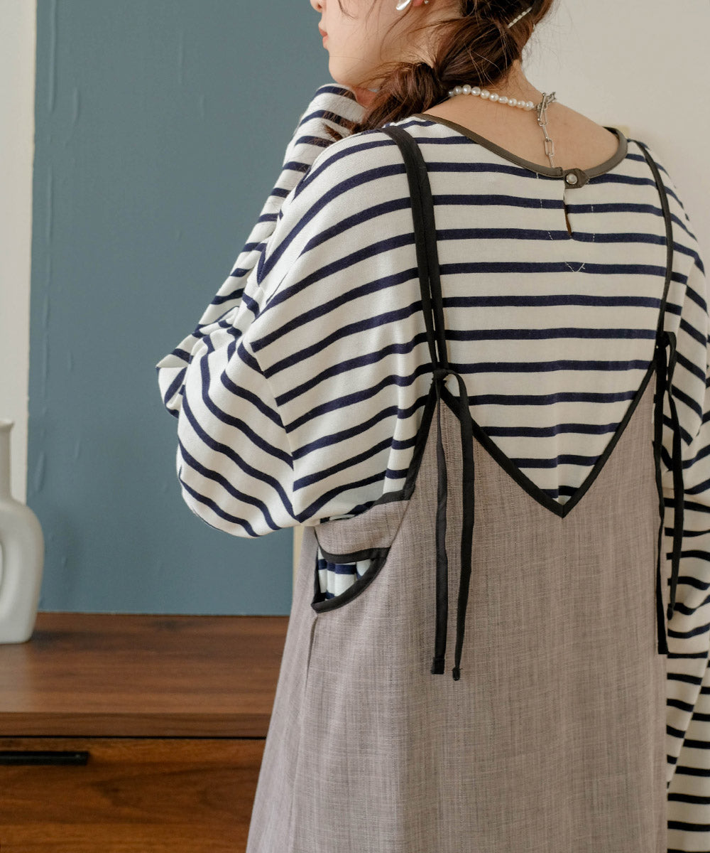 PIPING RIBBON CAMI ONEPIECE