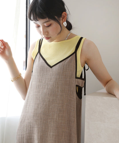 PIPING RIBBON CAMI ONEPIECE