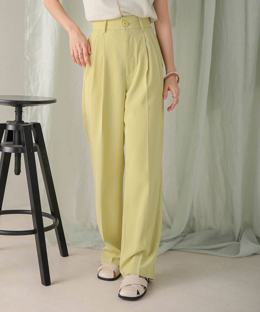 HIGH WAIST CENTER PRESS SLACKS
