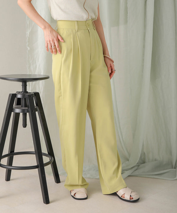 HIGH WAIST CENTER PRESS SLACKS
