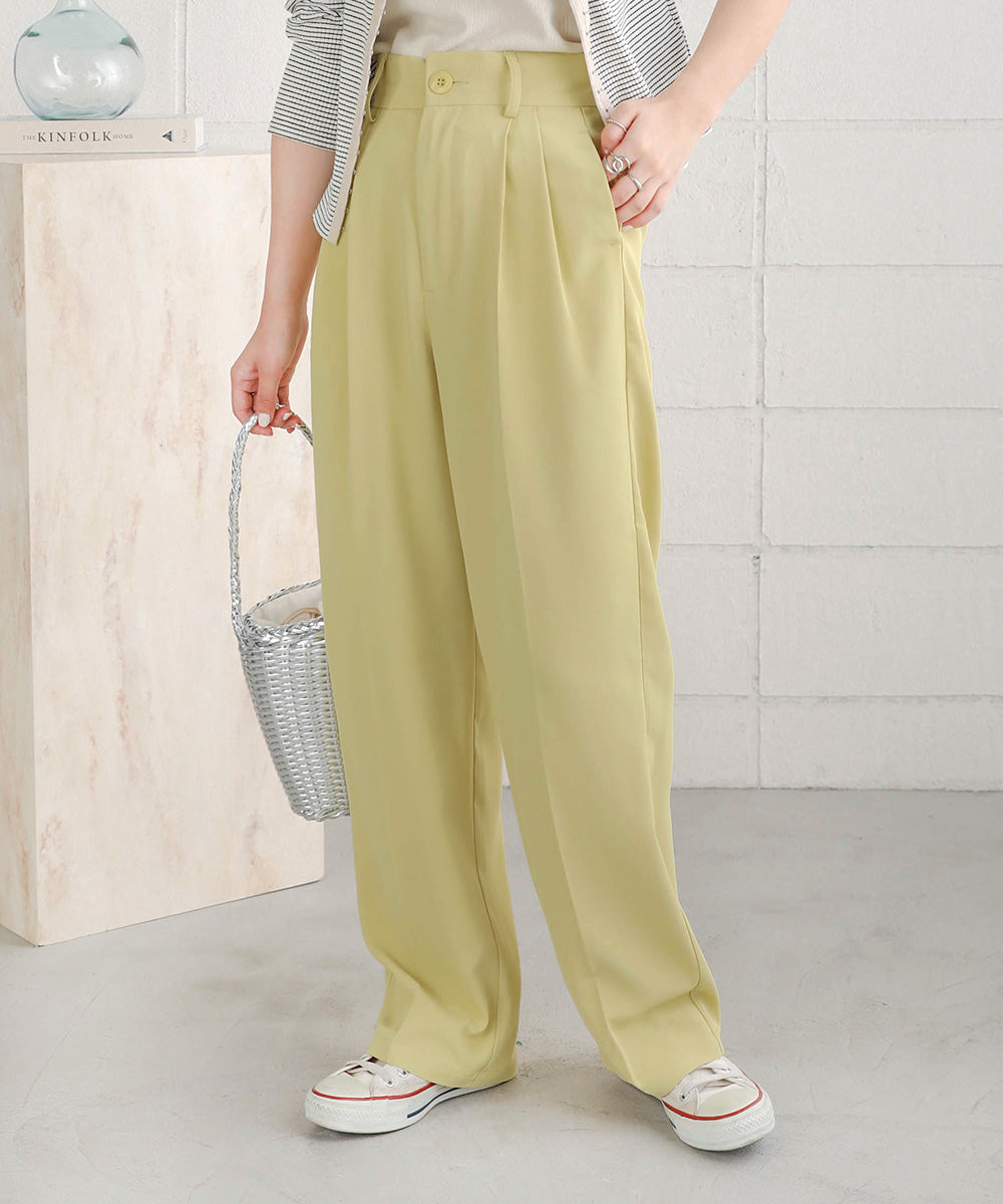 HIGH WAIST CENTER PRESS SLACKS