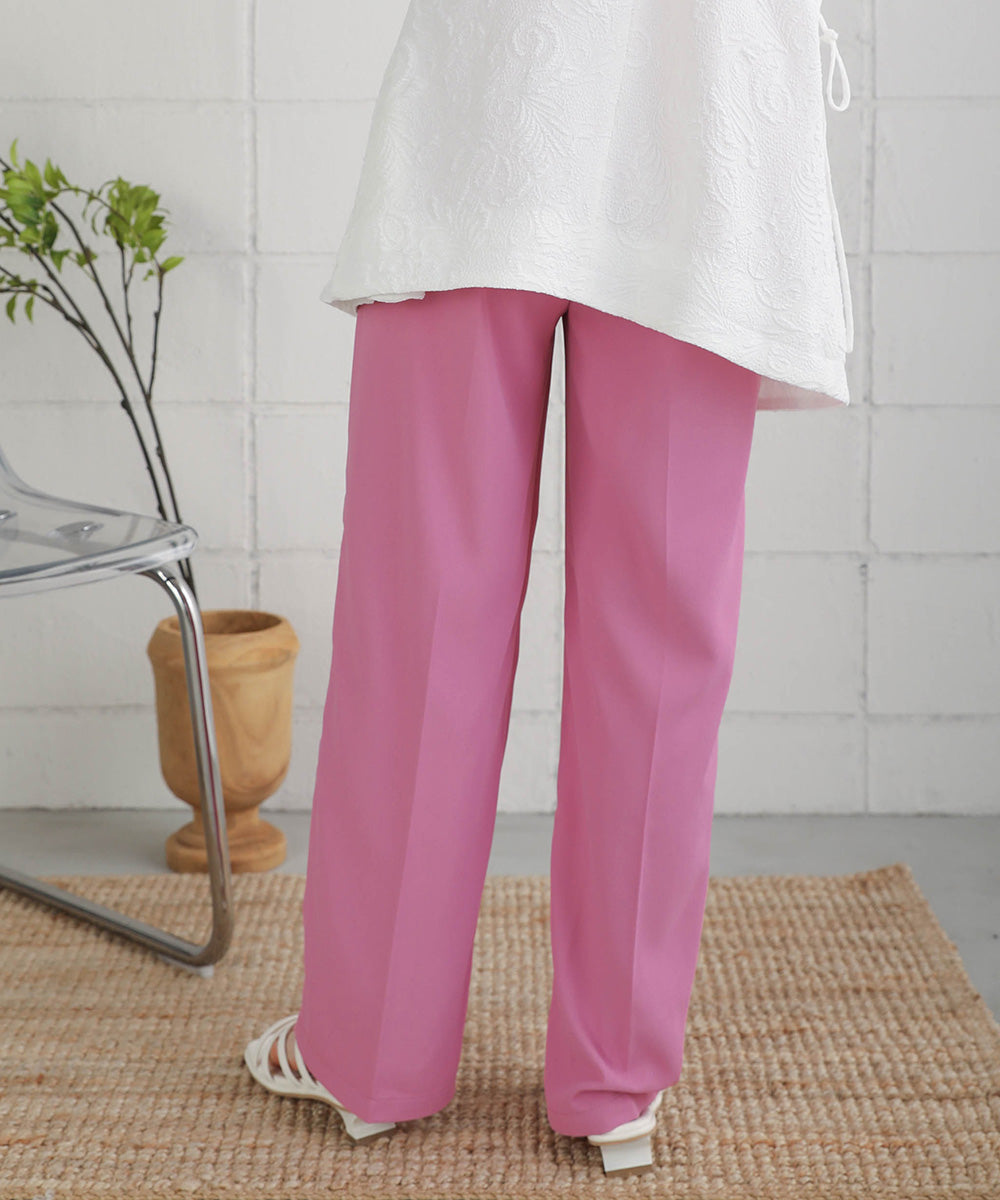 HIGH WAIST CENTER PRESS SLACKS