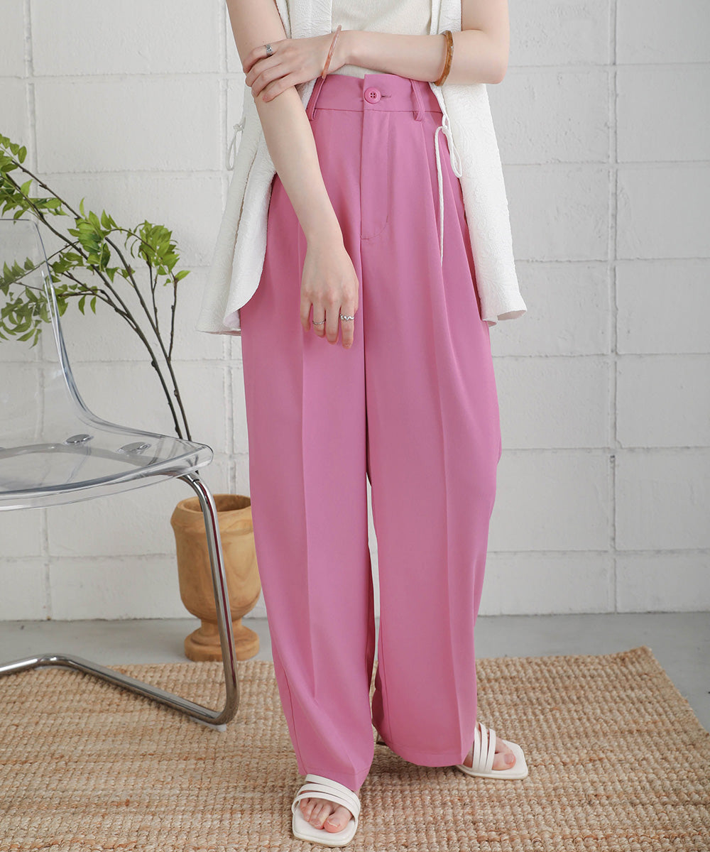 HIGH WAIST CENTER PRESS SLACKS