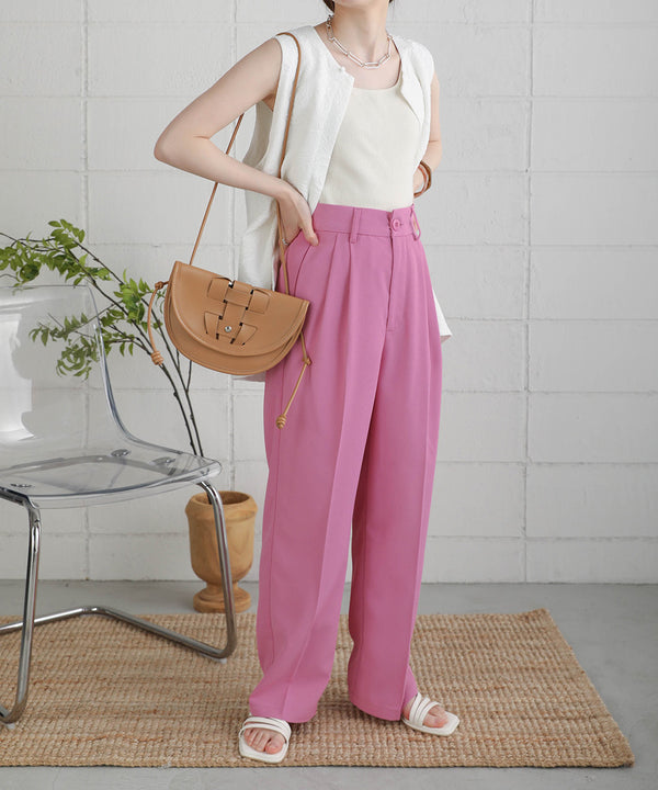 HIGH WAIST CENTER PRESS SLACKS