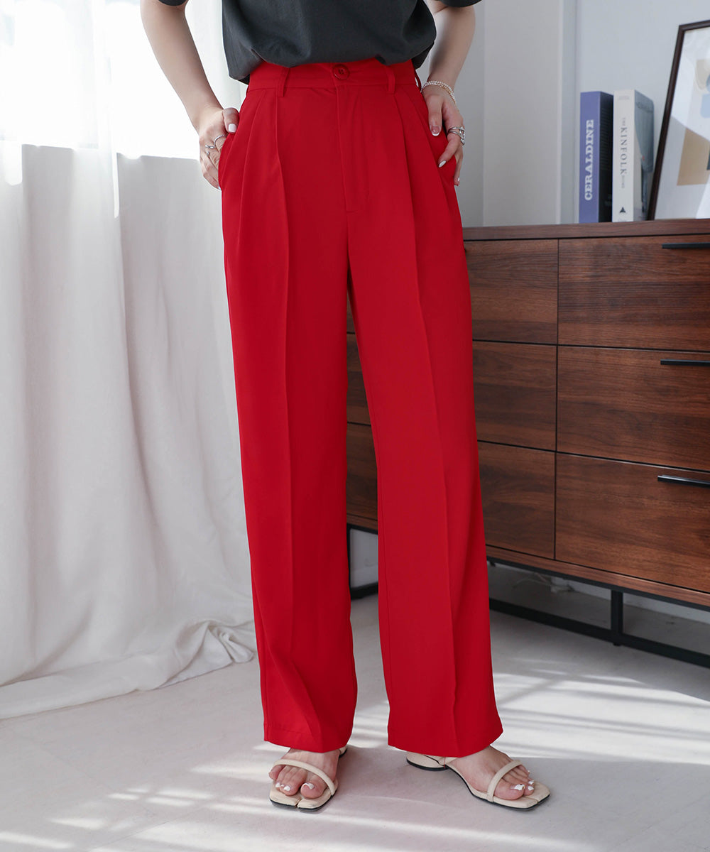 HIGH WAIST CENTER PRESS SLACKS
