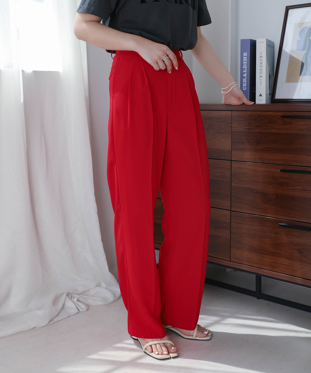 HIGH WAIST CENTER PRESS SLACKS