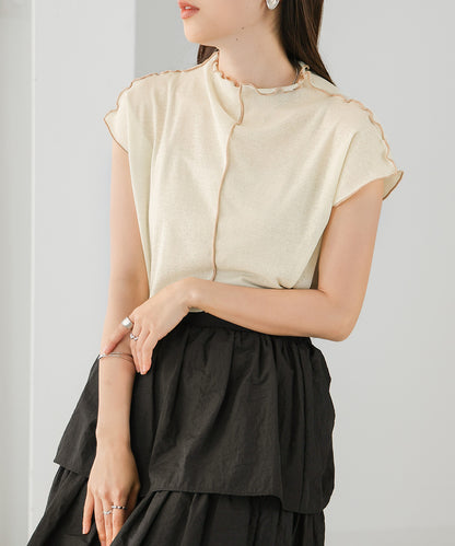 2WAY FRENCH SLEEVE MELLOW TOPS