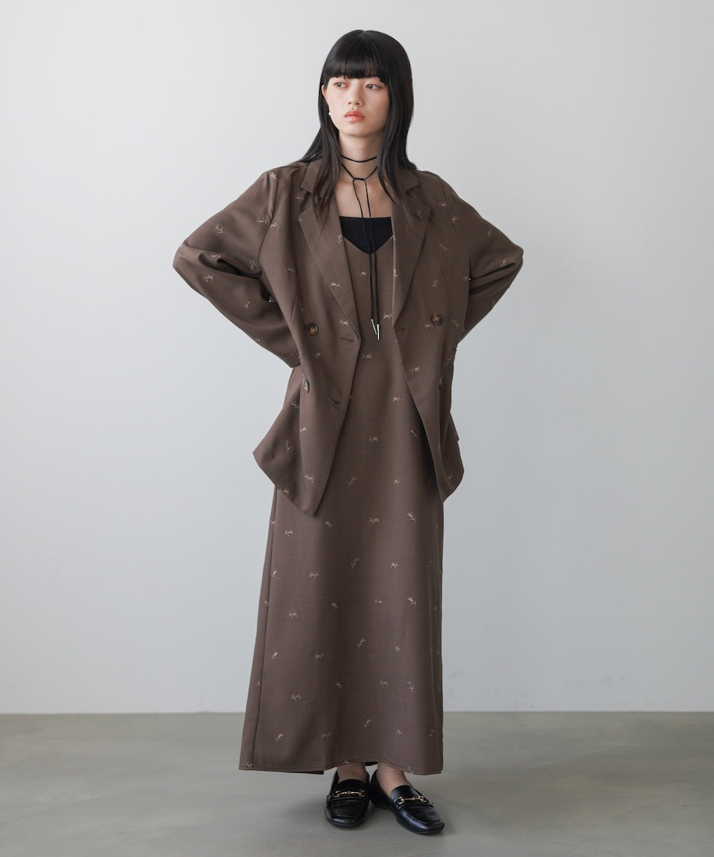 【セットアップ対応】刺繍シャツジャケット