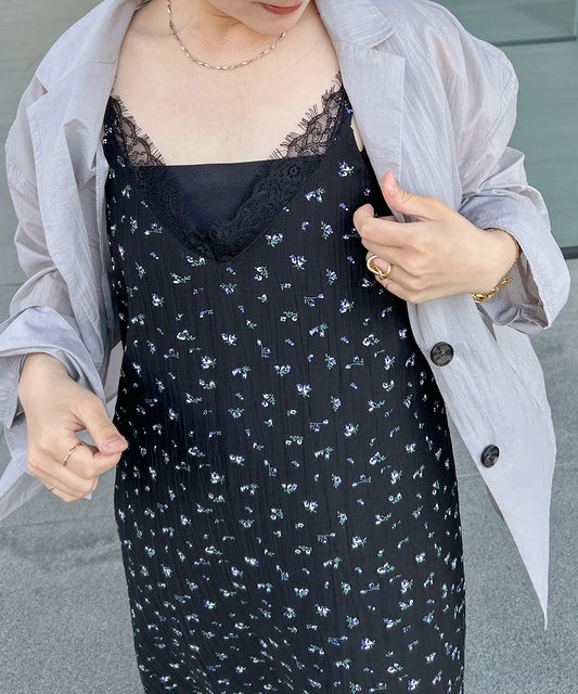 リトルフラワーレースキャミソールワンピース