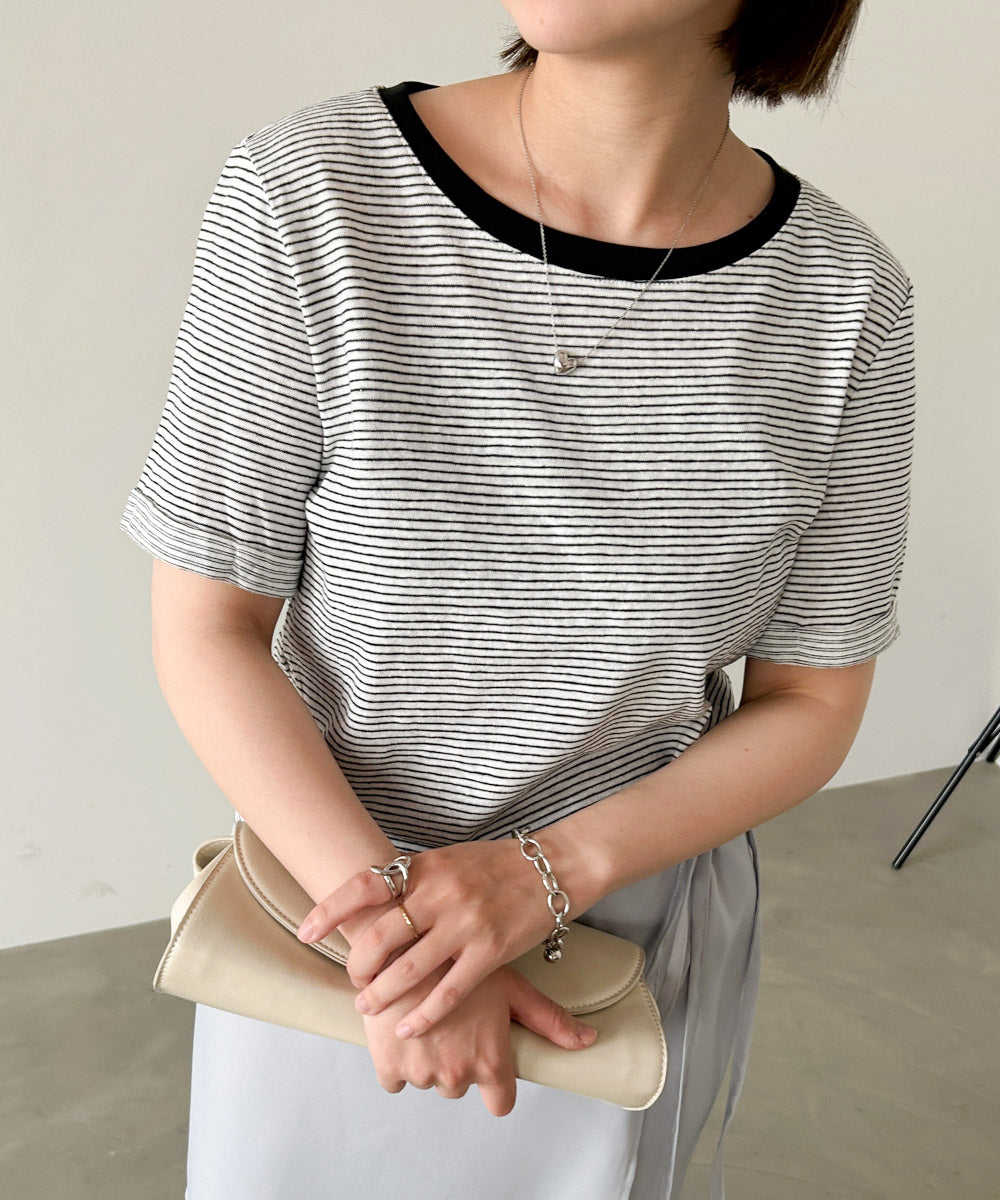 ピンボーダーＴシャツ