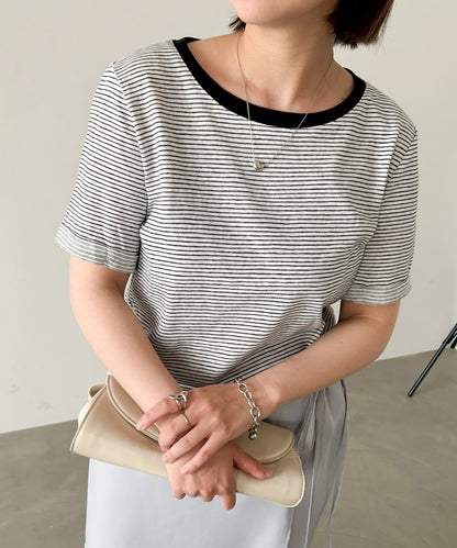 ピンボーダーＴシャツ