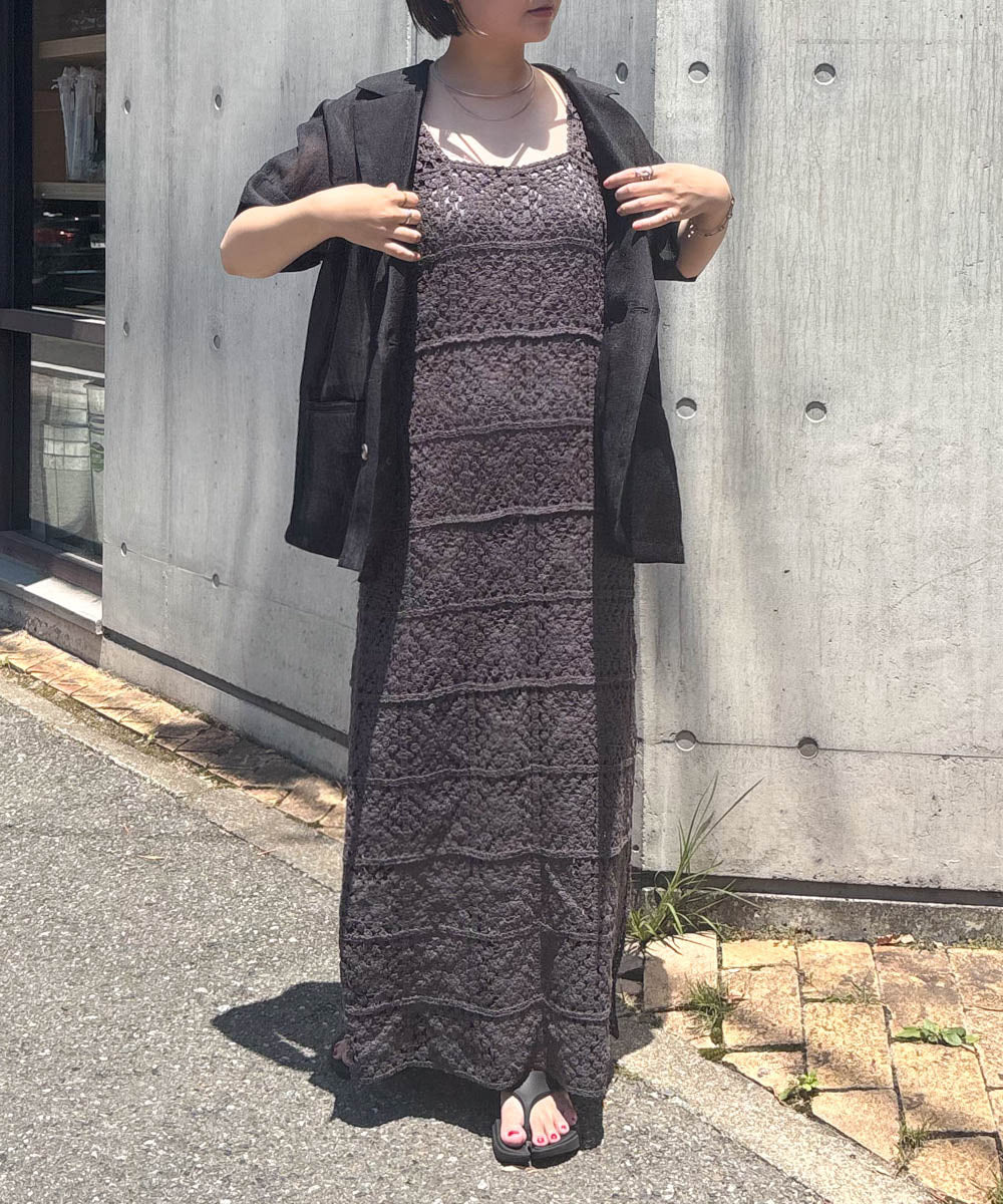 クロシェロングワンピース