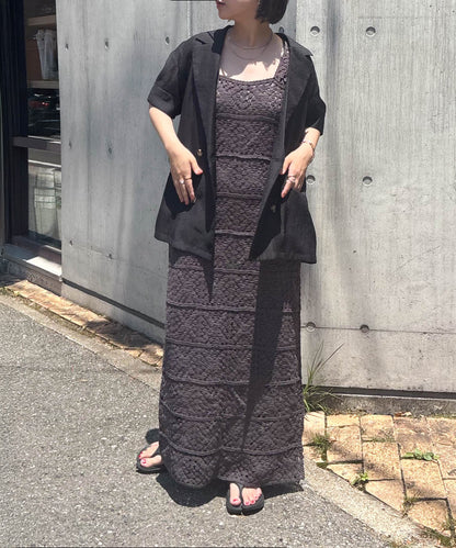 クロシェロングワンピース