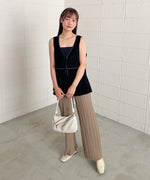 シアーベロアサテンリボンベスト