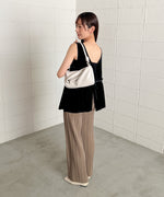 シアーベロアサテンリボンベスト