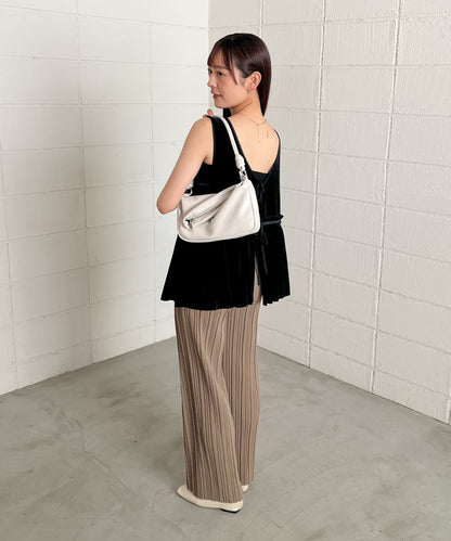 シアーベロアサテンリボンベスト