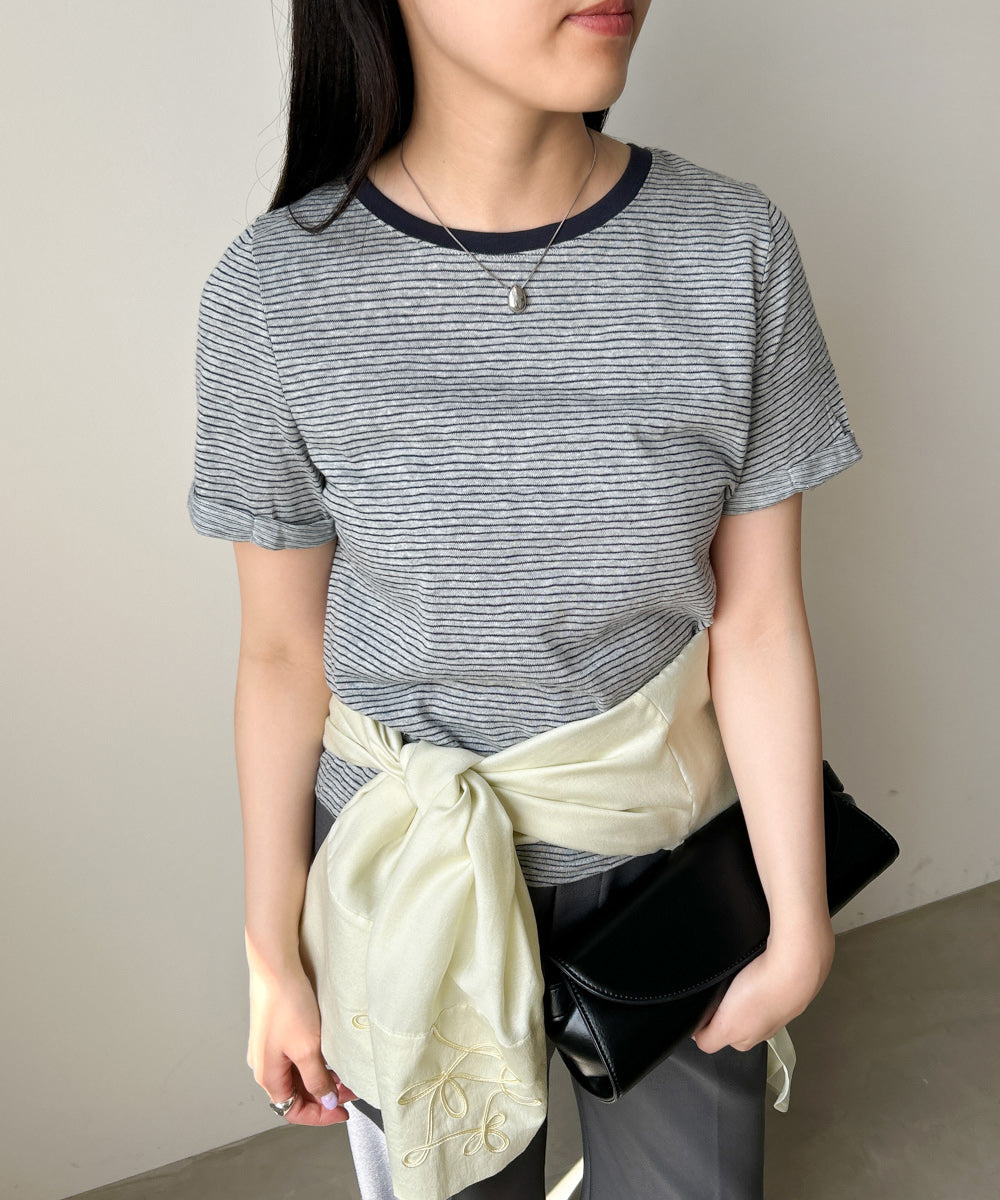 ピンボーダーＴシャツ