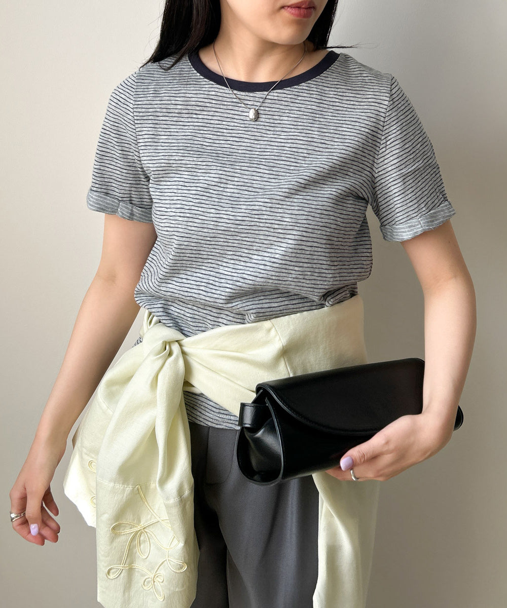 ピンボーダーＴシャツ