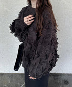 fringe knit tops