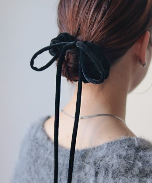 velor ribbon scrunchie