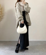 MOHAYALIKE SHAGGY KNIT CARDIGAN