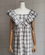 2WAYバルーンチェックワンピース