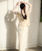 REVERSIBLE SHEER PLEATED SKIRT