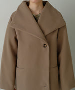 SHAWL COLLAR STAND NECK LONG COAT