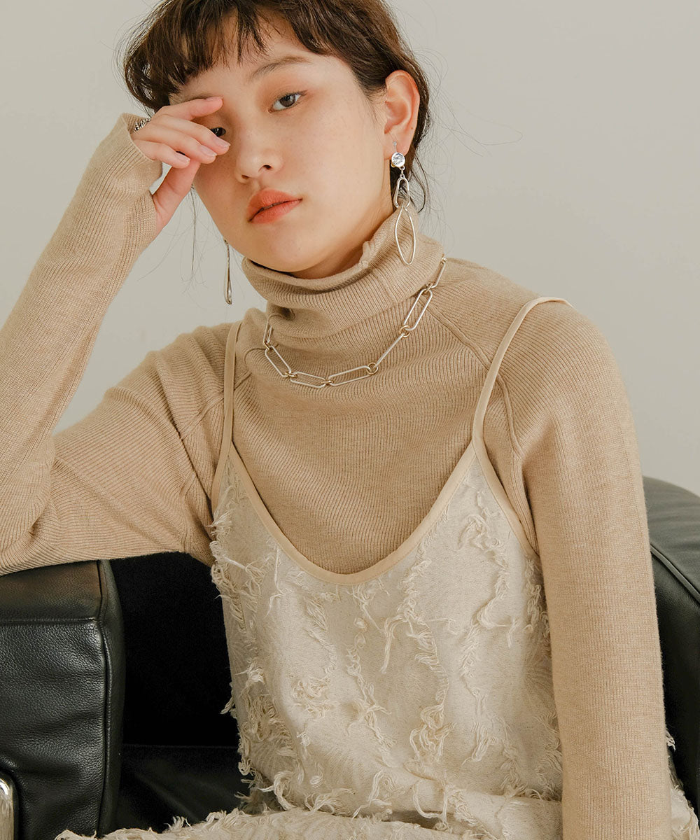 LINKING HIGH NECK KNIT