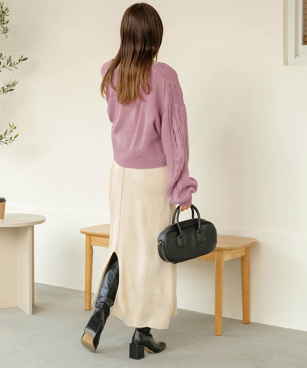 CARDIGAN + KNITONEPIECE SET