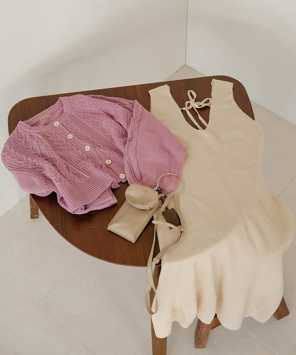 CARDIGAN + KNITONEPIECE SET