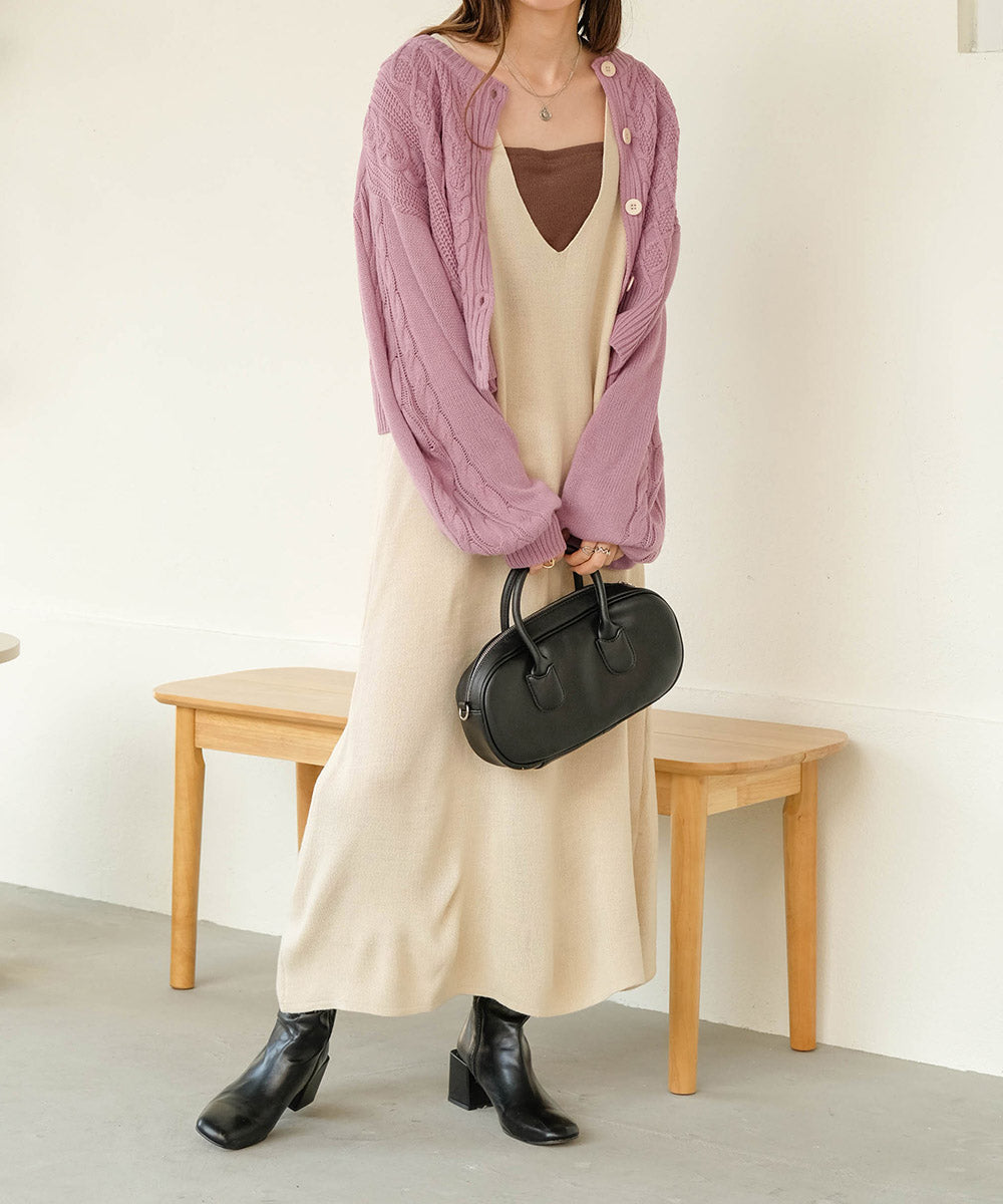 CARDIGAN + KNITONEPIECE SET