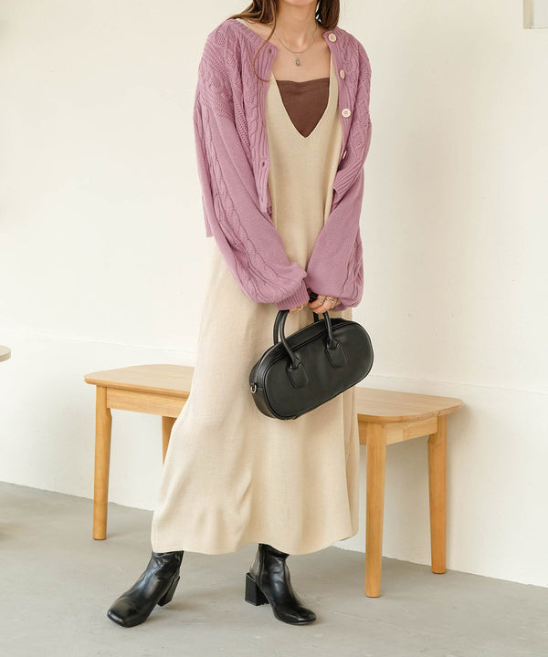 CARDIGAN + KNITONEPIECE SET