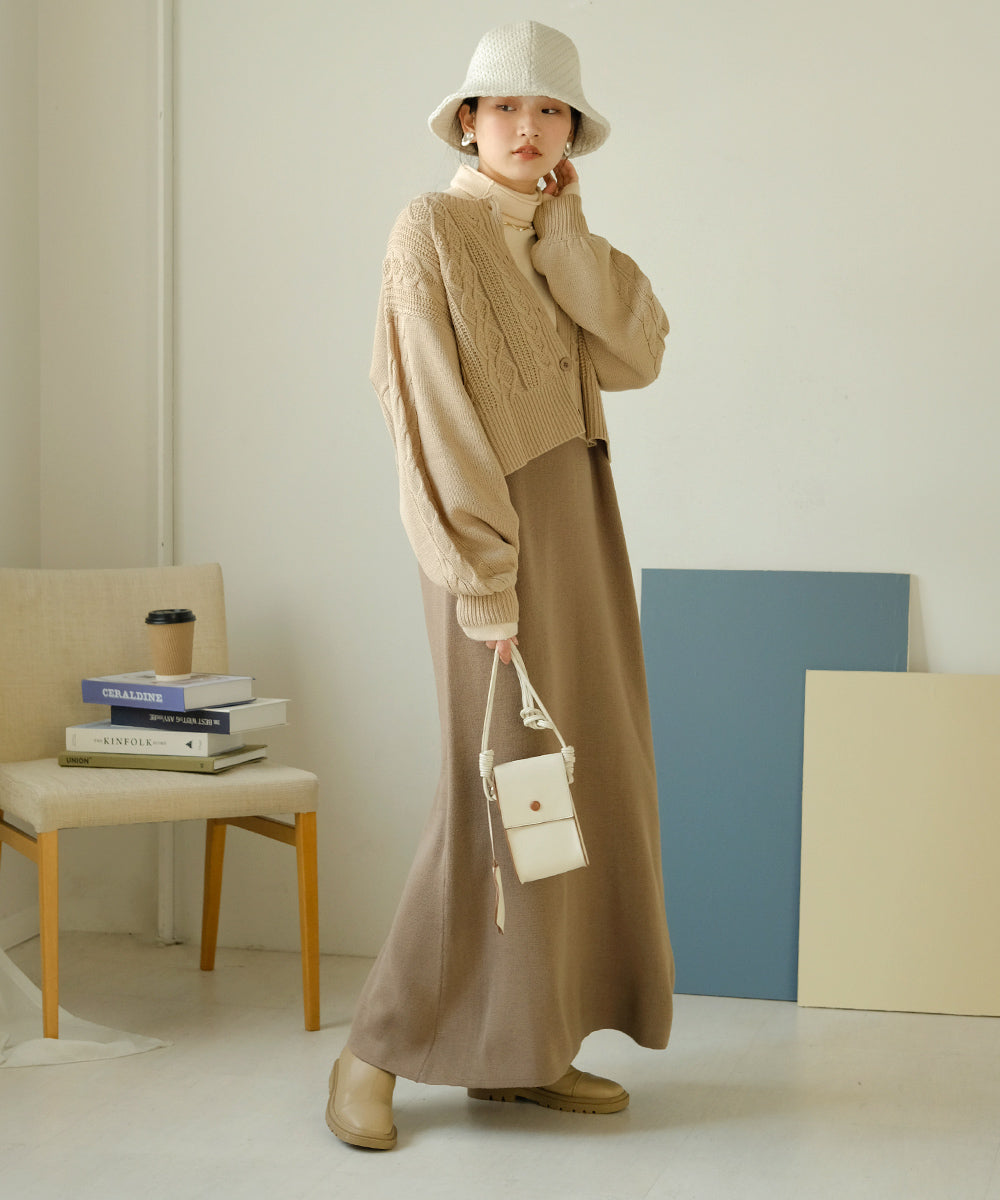 CARDIGAN + KNITONEPIECE SET