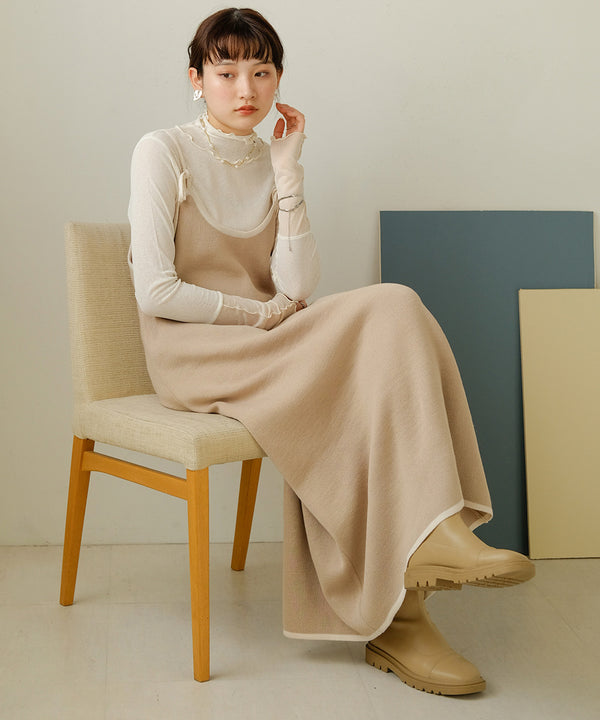 2WAY CAMISOLE KNIT ONEPIECE
