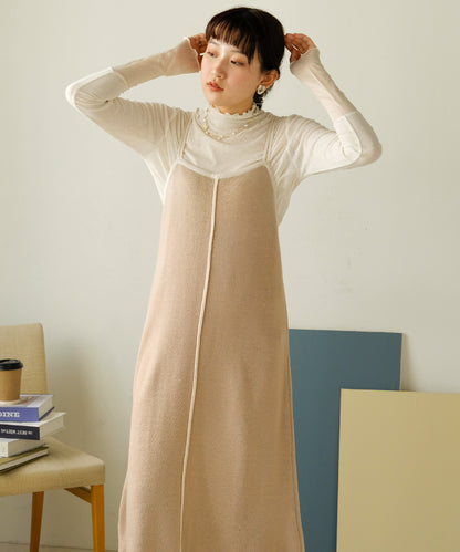 2WAY CAMISOLE KNIT ONEPIECE