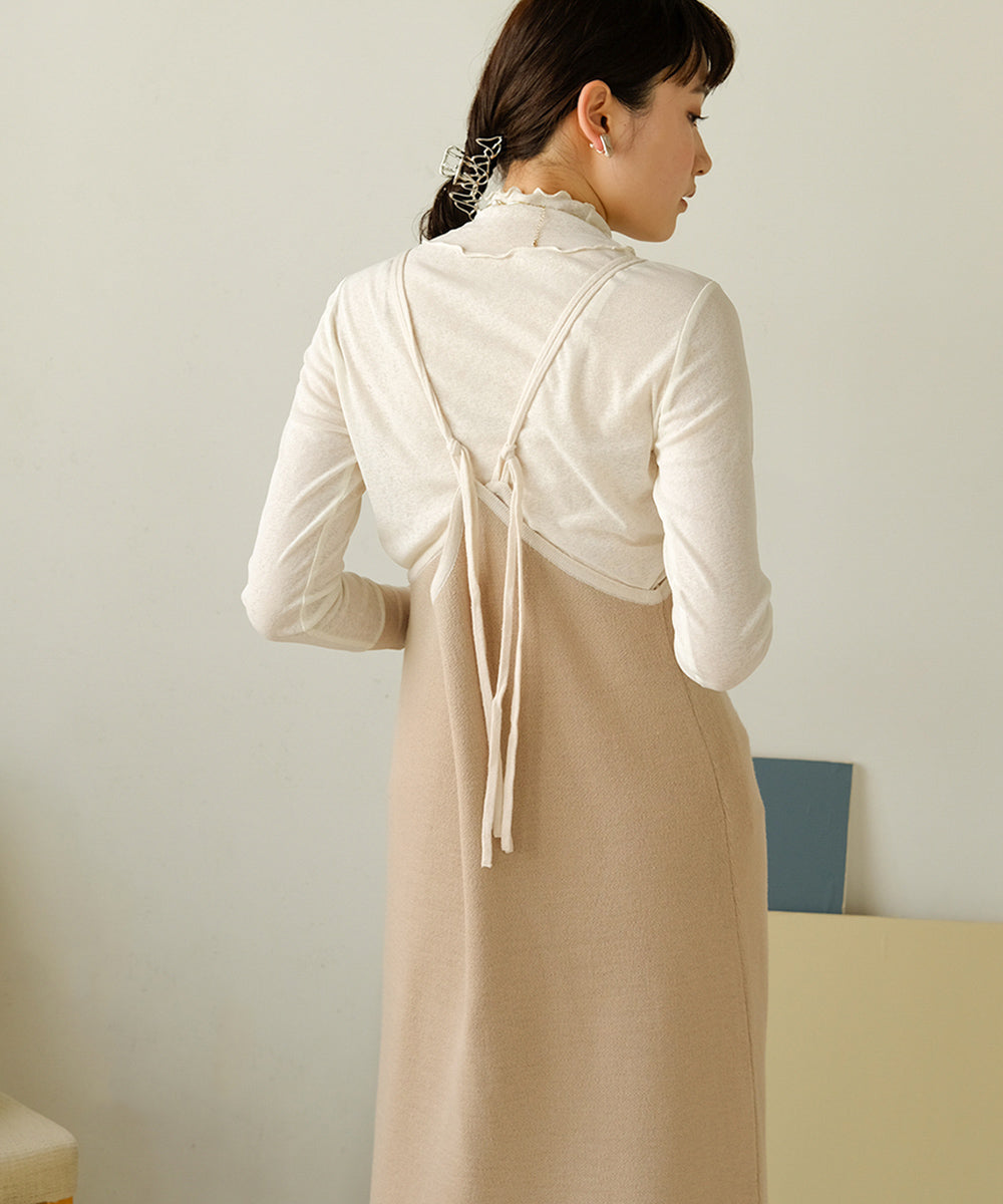 2WAY CAMISOLE KNIT ONEPIECE
