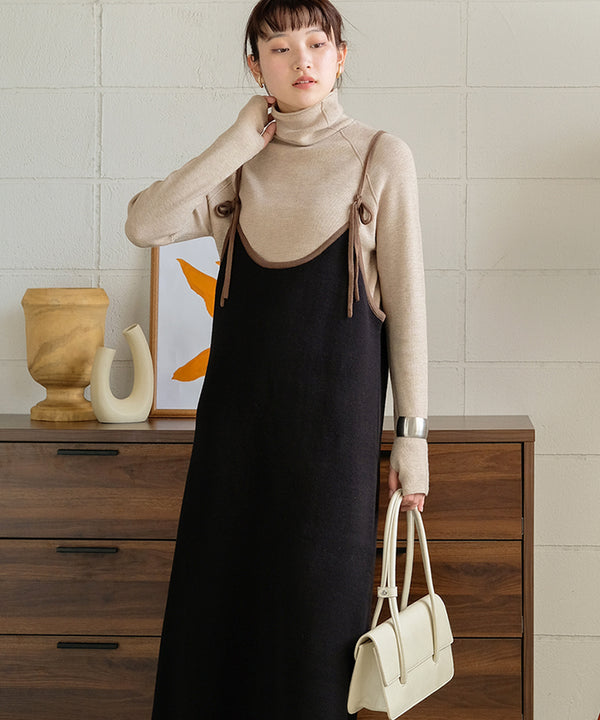 2WAY CAMISOLE KNIT ONEPIECE
