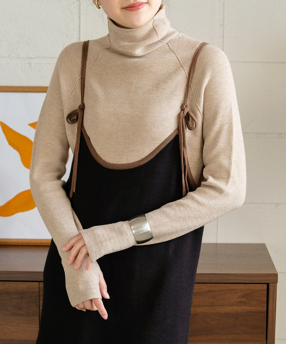 2WAY CAMISOLE KNIT ONEPIECE