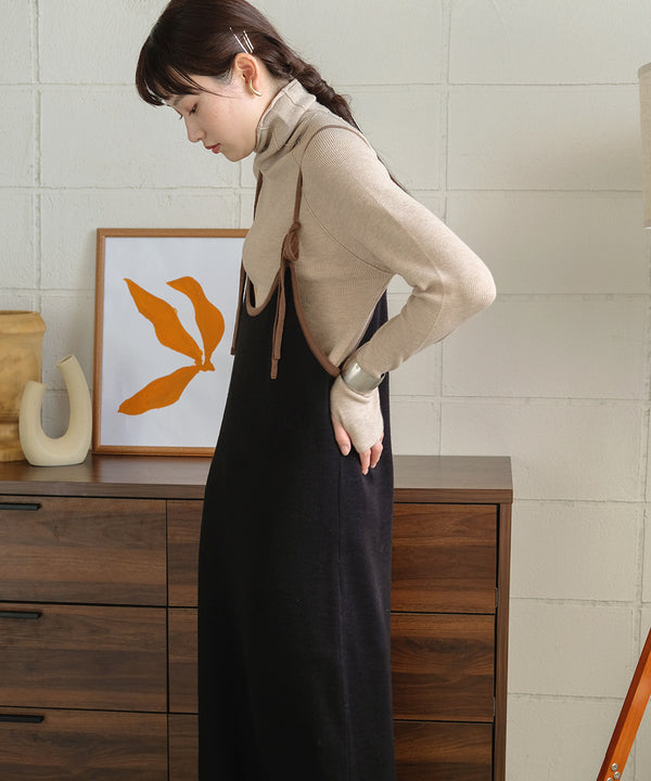 2WAY CAMISOLE KNIT ONEPIECE