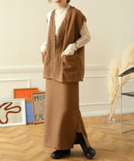 TWEED FRINGE VEST