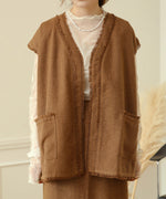 TWEED FRINGE VEST