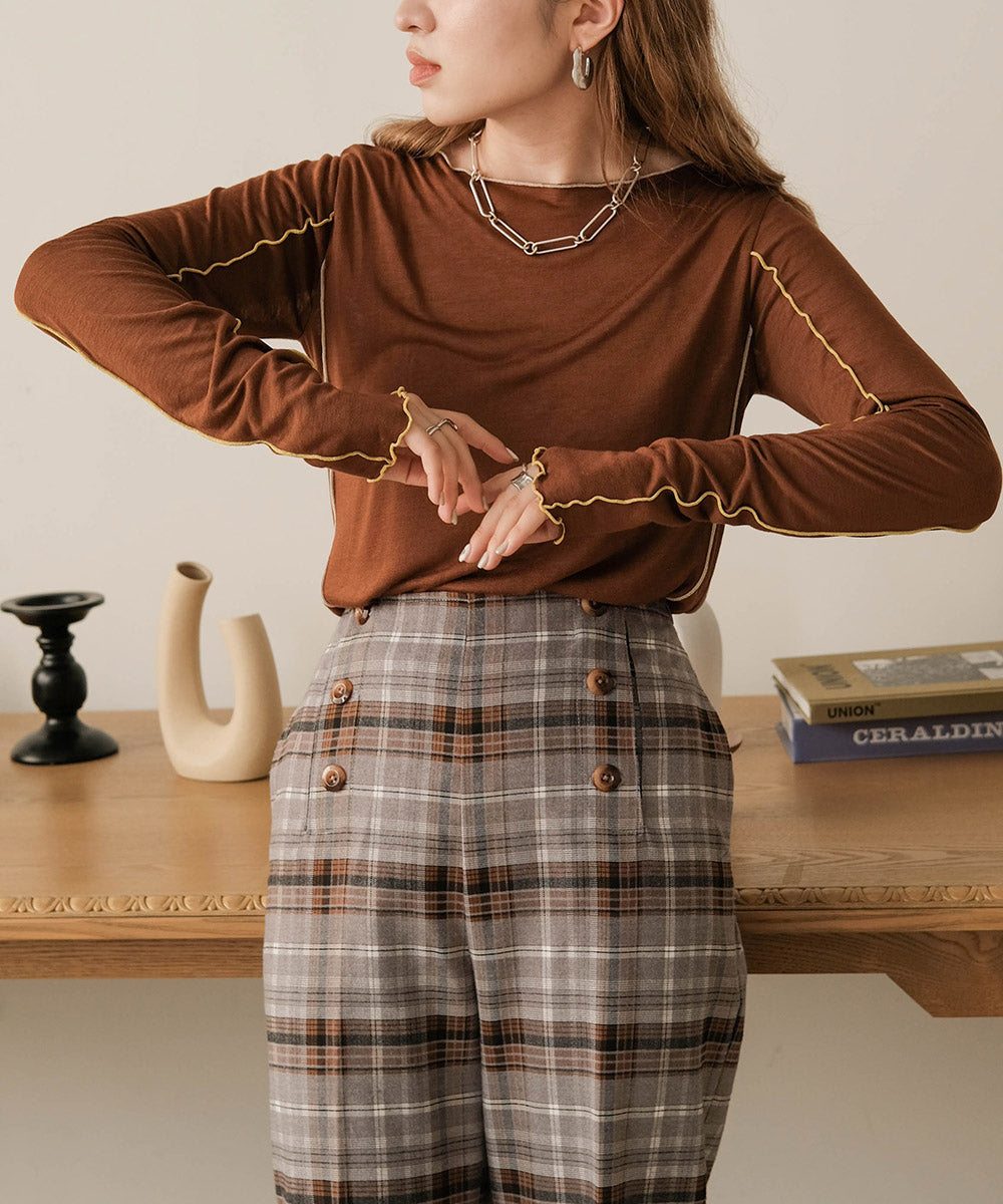 双色 MELLOW SWITTING 透明上衣