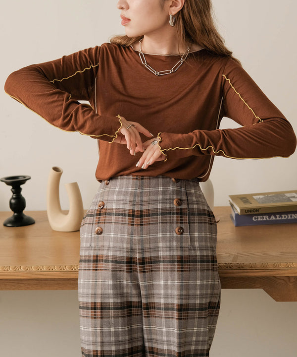 双色 MELLOW SWITTING 透明上衣