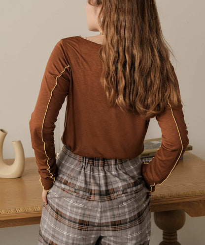 双色 MELLOW SWITTING 透明上衣