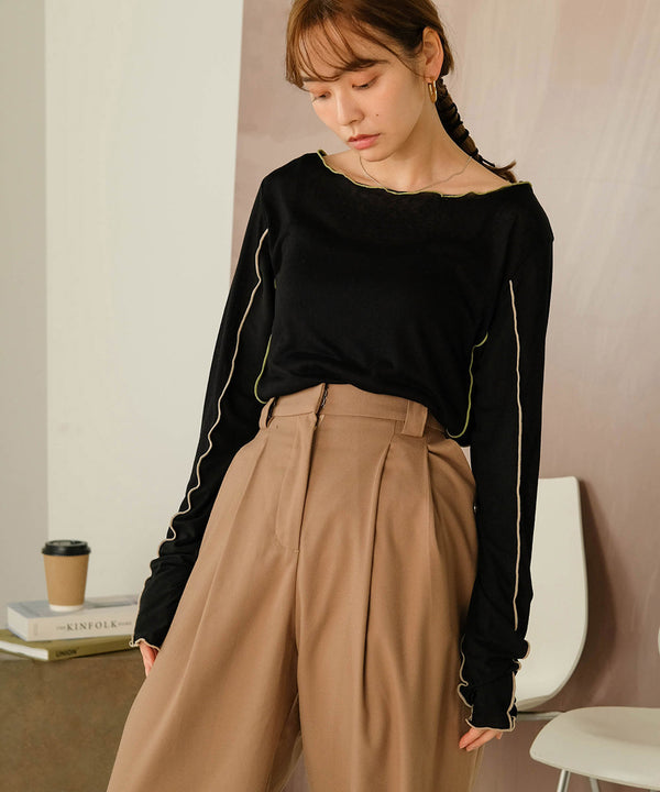 双色 MELLOW SWITTING 透明上衣